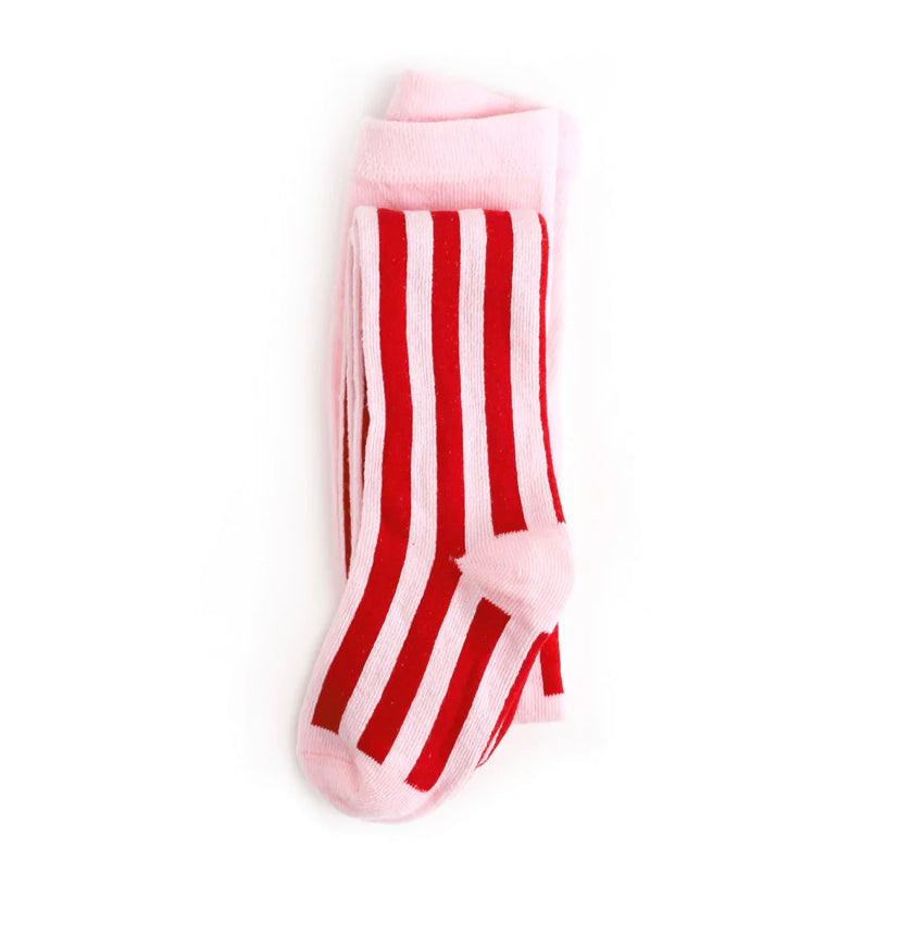 Red & White Striped Tights