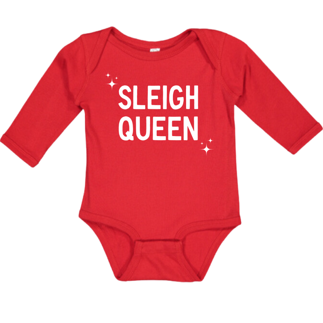 SLEIGH QUEEN Toddler Top (Tee, Onesie, Pullover)