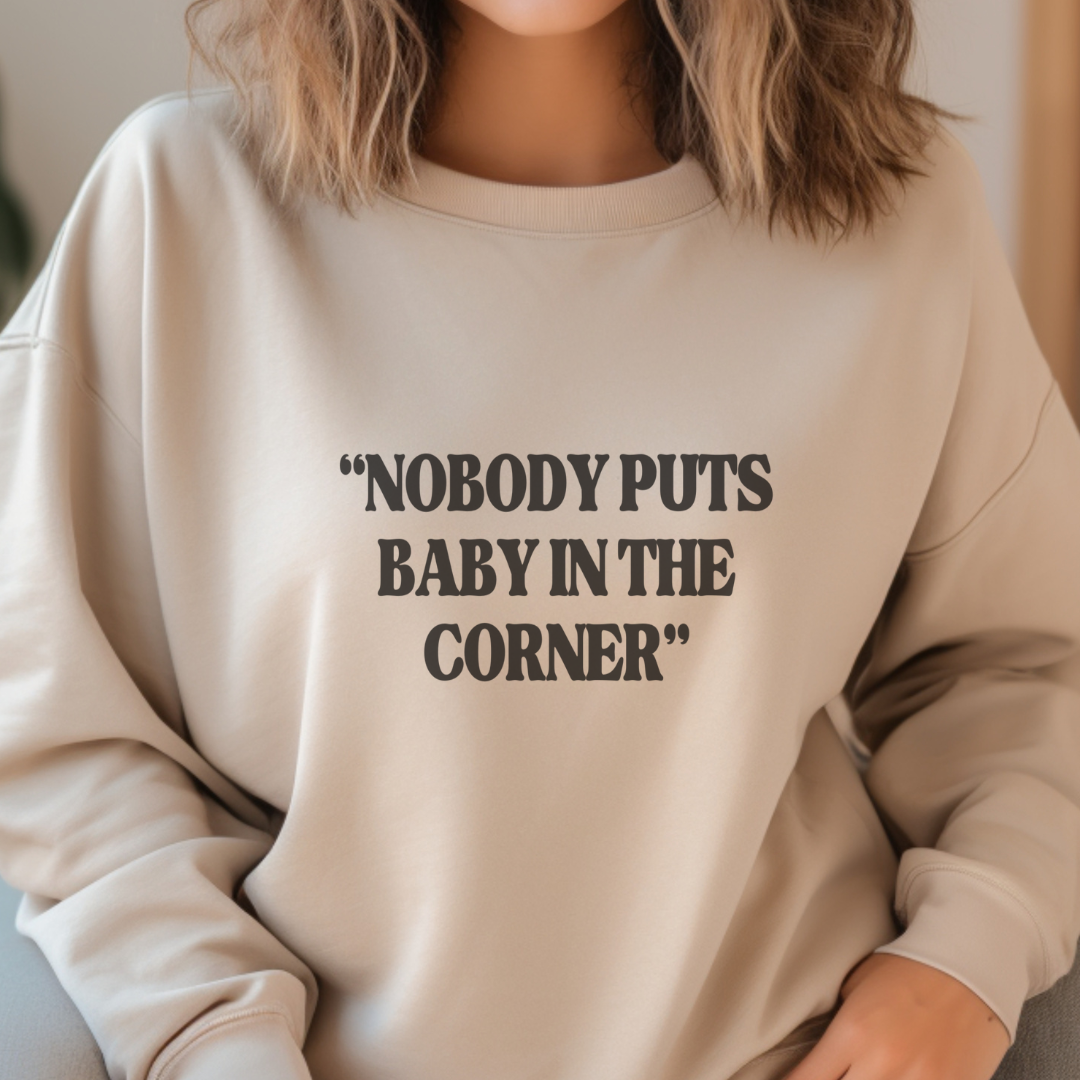 Nobody Puts Baby In The Corner Adult Sweatshirt