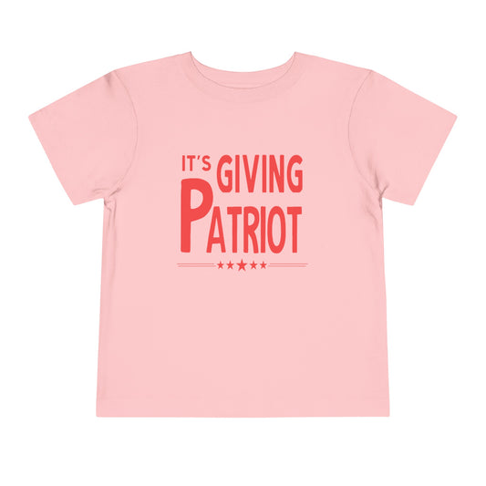 It's Giving Patriot Toddler Tee