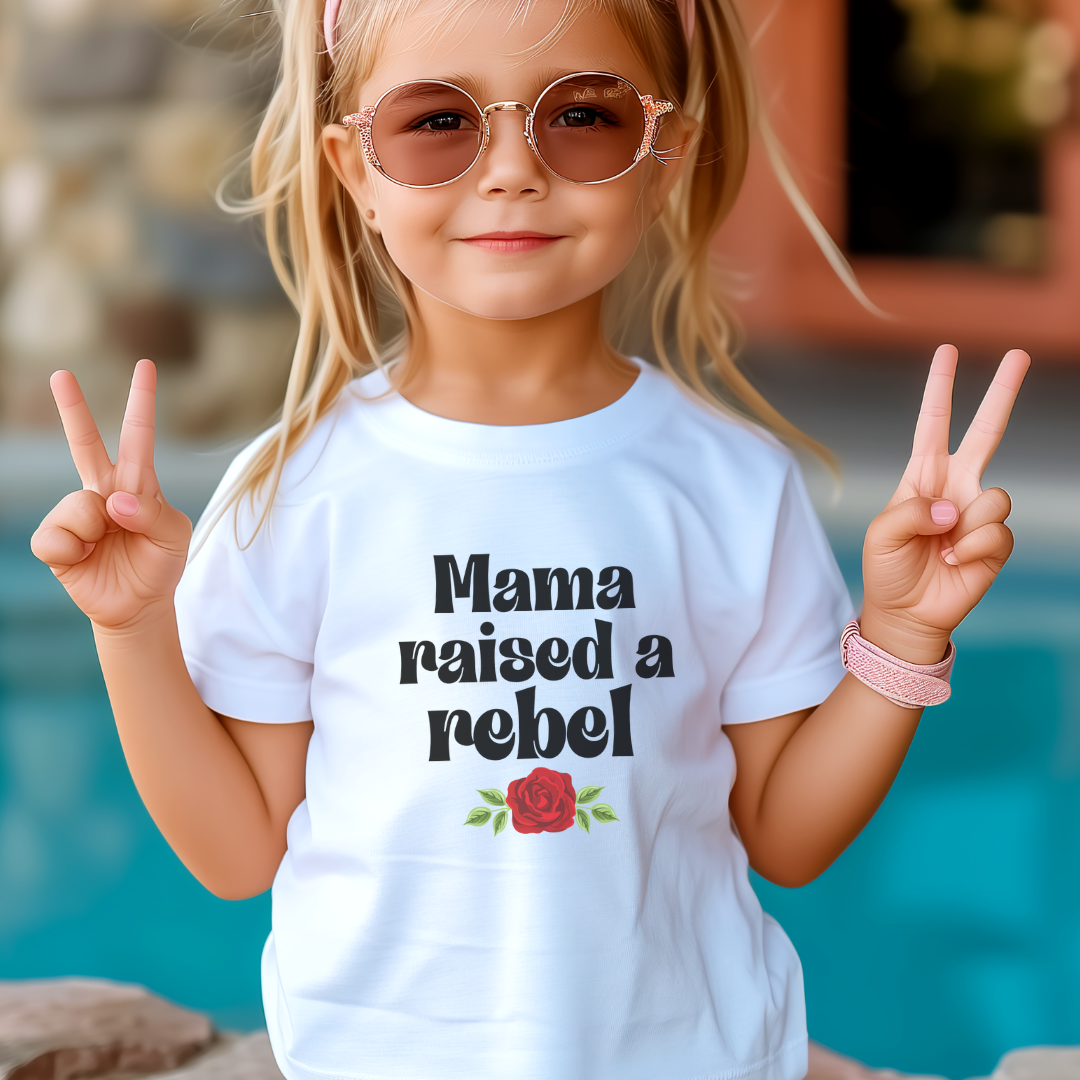 Mama Raised A Rebel Youth Tee