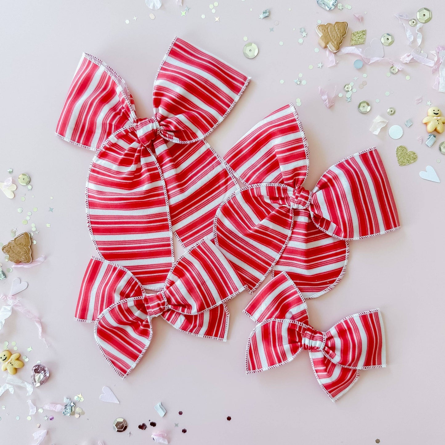 Candy Cane Stripe Bow