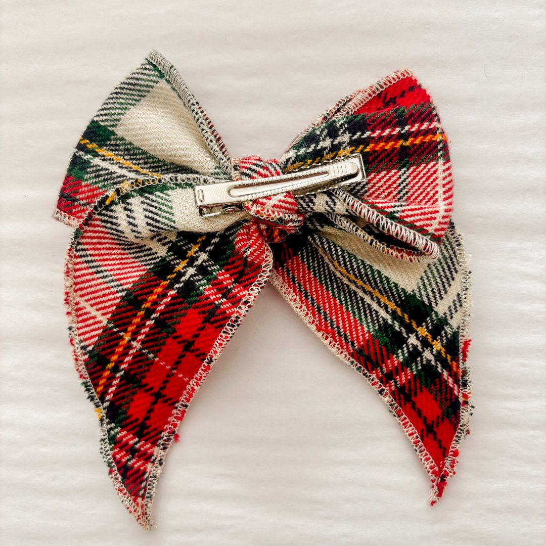 Holiday Plaid Bow