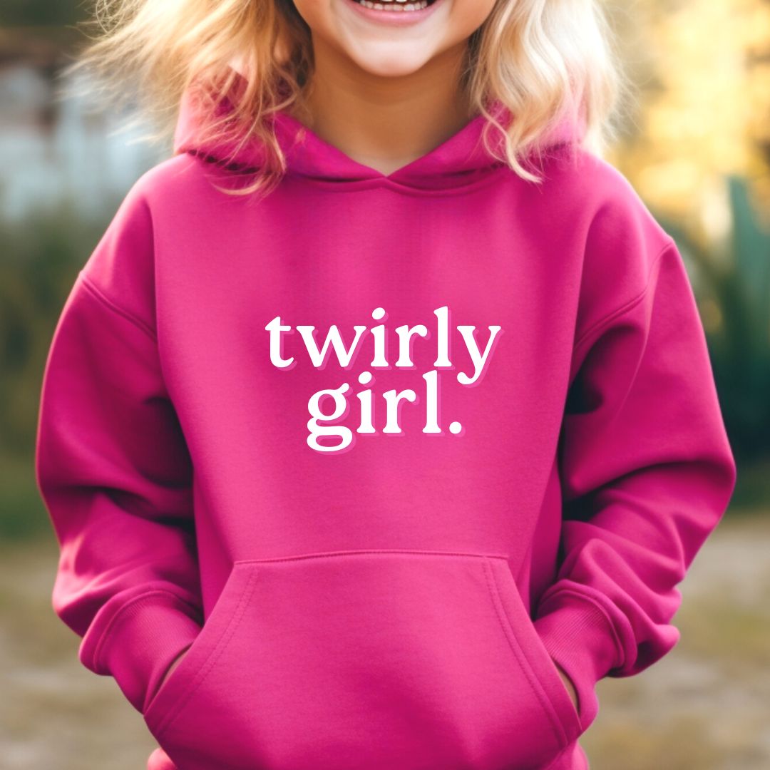 Twirly Girl (In Front) Youth Hoodie