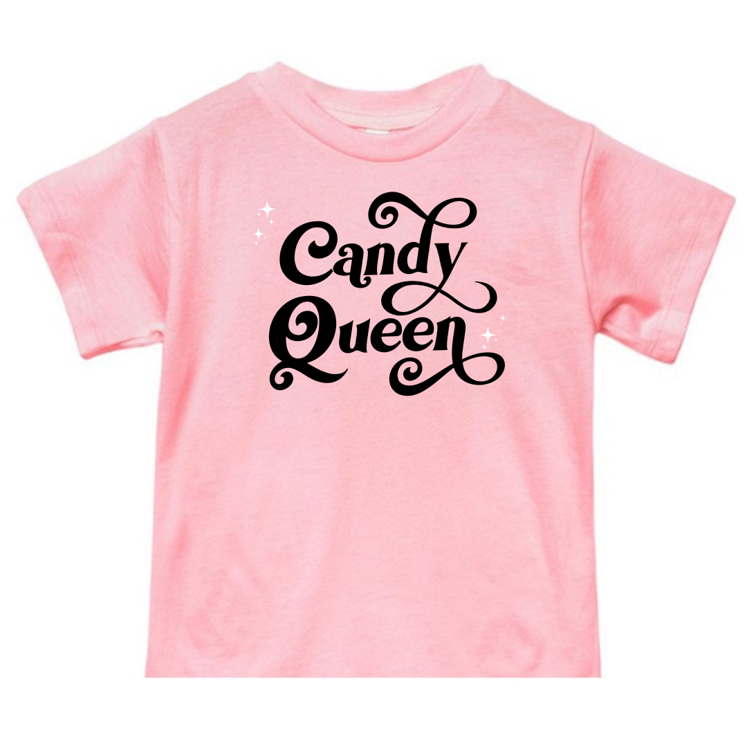 pink candy queen tee baby toddler halloween outfit