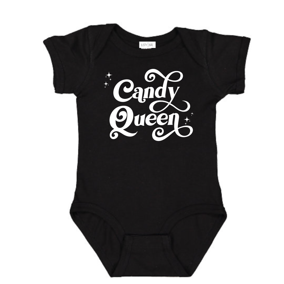 black candy queen tee baby toddler halloween outfit