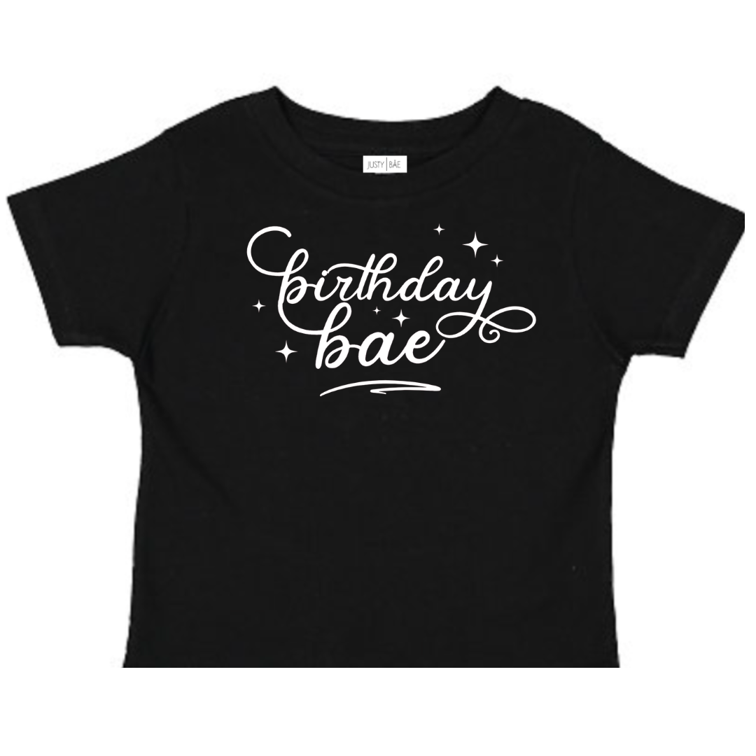 birthday girl black tee shirt