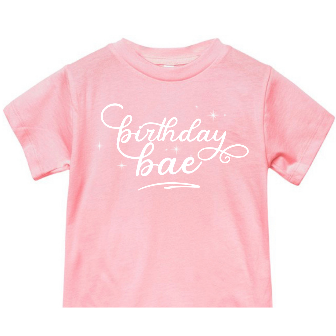 birthday girl pink tee shirt