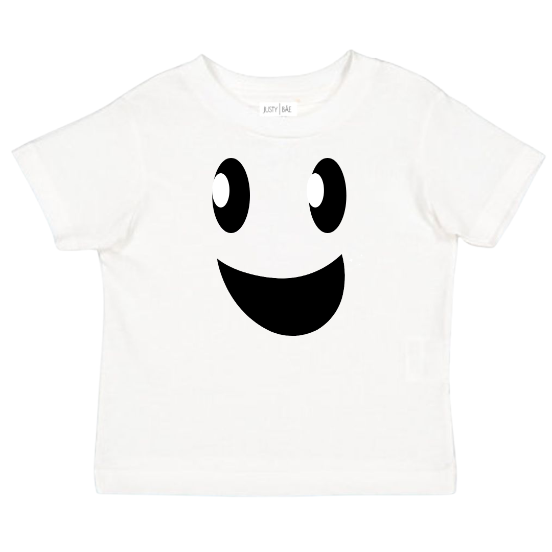 white ghost tee baby kids toddler tee outfit classic halloween