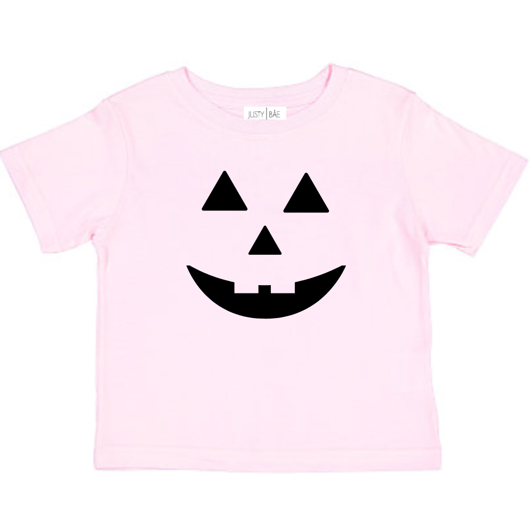 pink jack-o-lantern tee baby kids toddler outfit halloween pumpkin