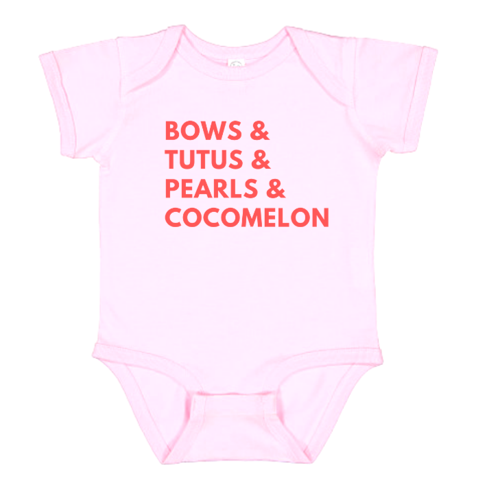 kids baby toddler tee bows tutus pearl cocomelon babies kids toddlers