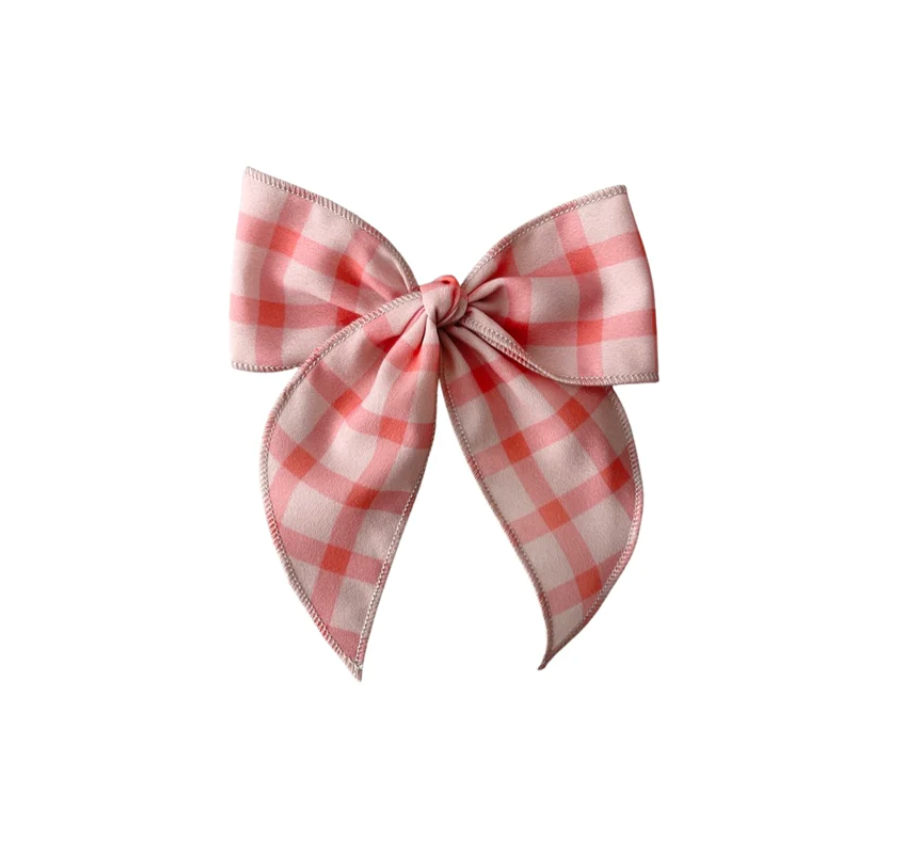 gingham bow baby toddler