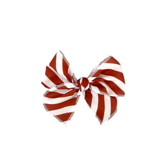 Candy Cane Stripes Mini Bow